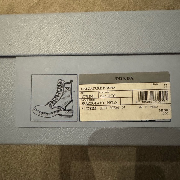 PRADA CALZATURE DONNA BOOTS - NEVER WORN - Picture 5 of 5